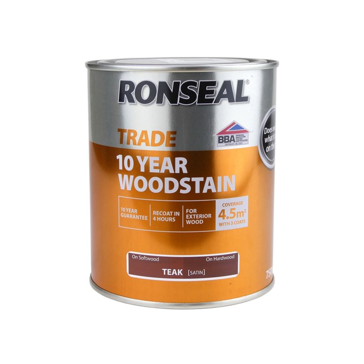 Ronseal 10 Year Woodstain Teak 750ml